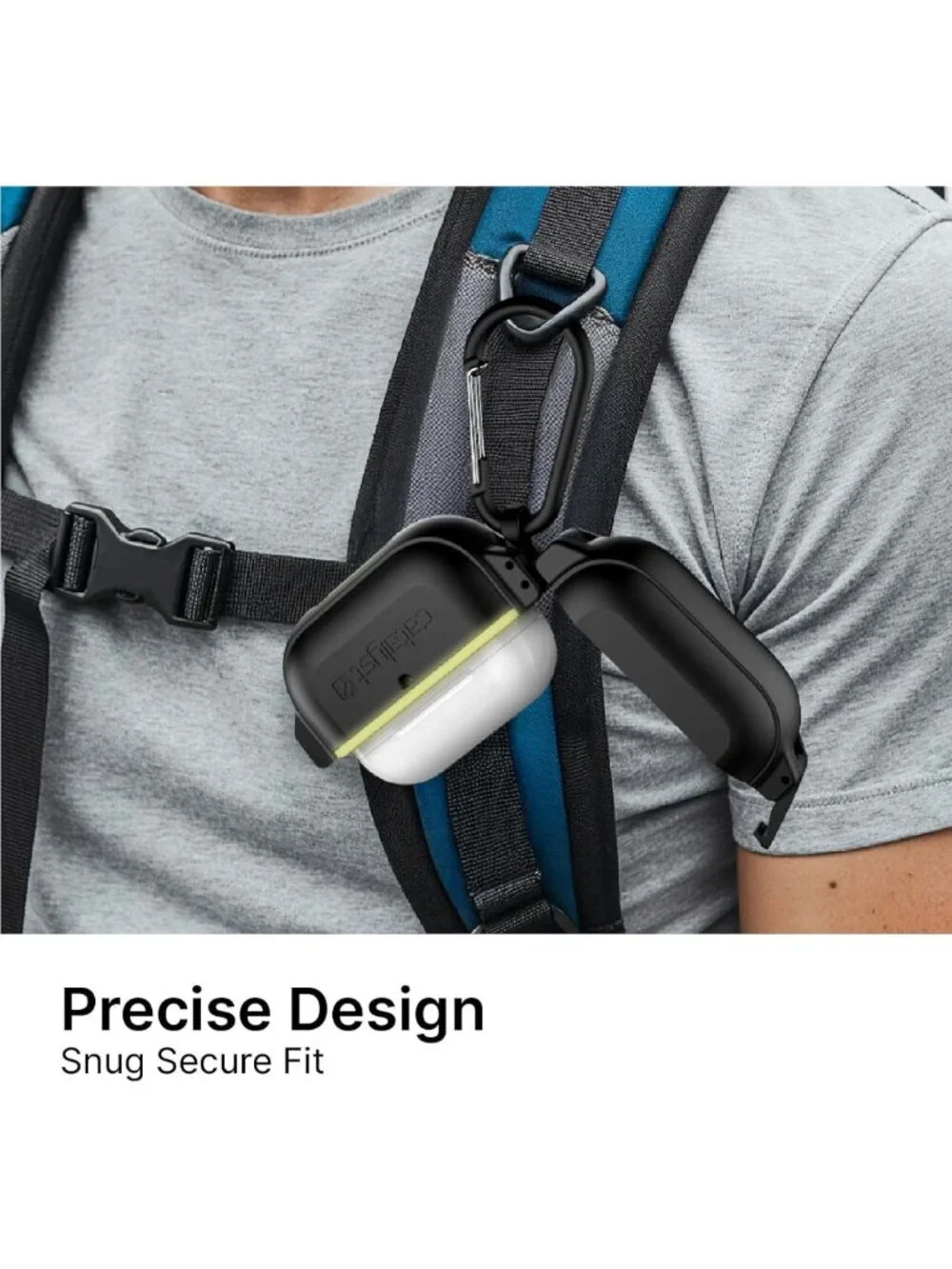 Waterproof AirPods Pro Case with Secure Latch & Carabiner, Military-Grade